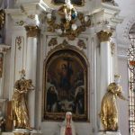 Holy Name of Jesus altar - Lublin Dominican Church. Baroque pulpit